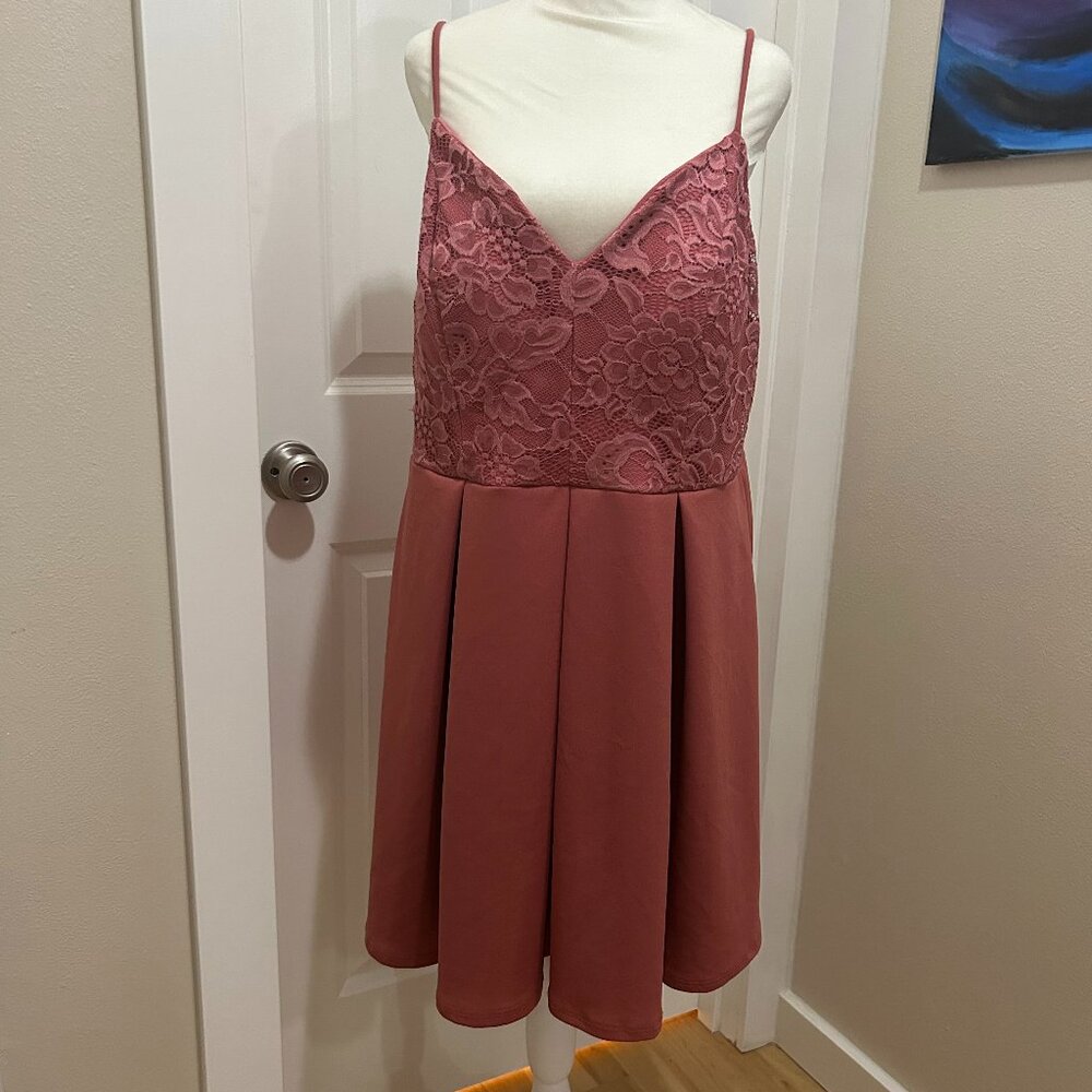 Haute Fox Pink Spaghetti Strap Dress - NWT